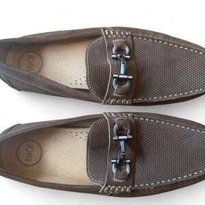 1901 Brown Leather Horsebit Loafers Men’s 9M Made in Brazil